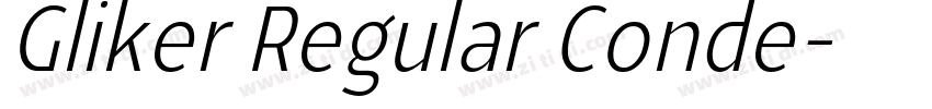 Gliker Regular Conde字体转换